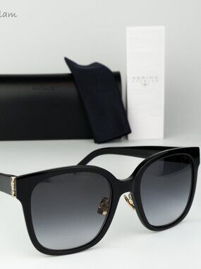 Saint Laurent Women Sunglasses Black Grey Gradient Square SLM105/F 002 BRAND NEW